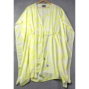 UGG Kimono Womens Size Medium Yellow Drawstring Lightweight Sheer UGG Australia